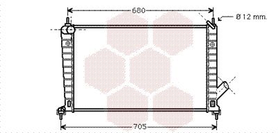 VAN WEZEL Radiaator,mootorijahutus 47002061